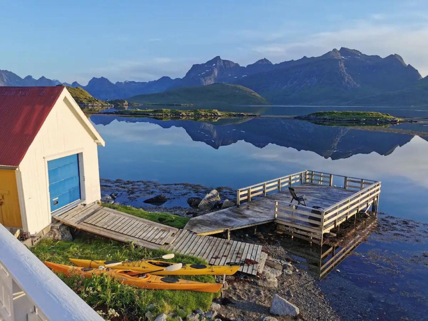 Panoramic Seaview Cabin For Two Persons By The Sea Hovdan Eksteriør billede